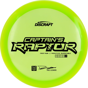 Discraft First Run Special Blend Z Captain`s Raptor - Paul Ulibarri