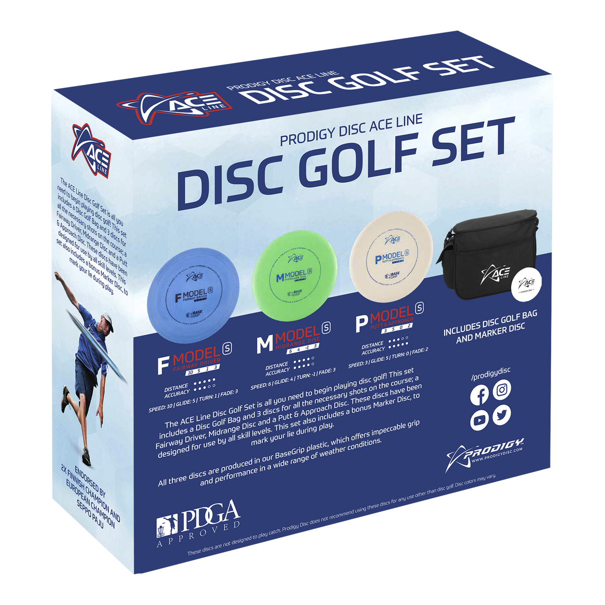 Starter Disc Golf Set, Golf Discs Set - Includes 1x Starter Red Disc Golf  Bag, 2X Fairway Driver, 2X Midrange Disc, 2X Putt & Approach : :  Sports, Fitness & Outdoors